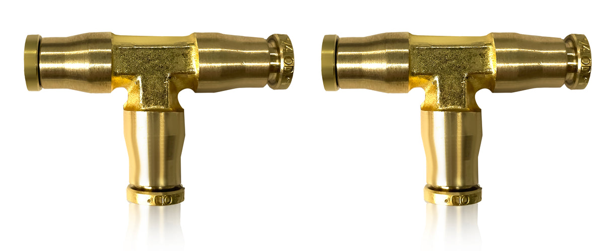 TORQUE Union Tee for 1/4 Tubing with Push-To-Connect Fitting Aftermarketus Tubing and Fittings