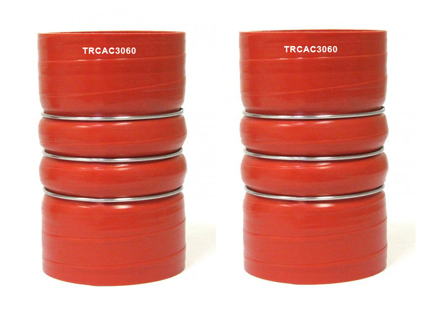 Silicone Red Hump Hose Pair Charge Air Cooler with Clamps Aftermarketus Silicone Hoses