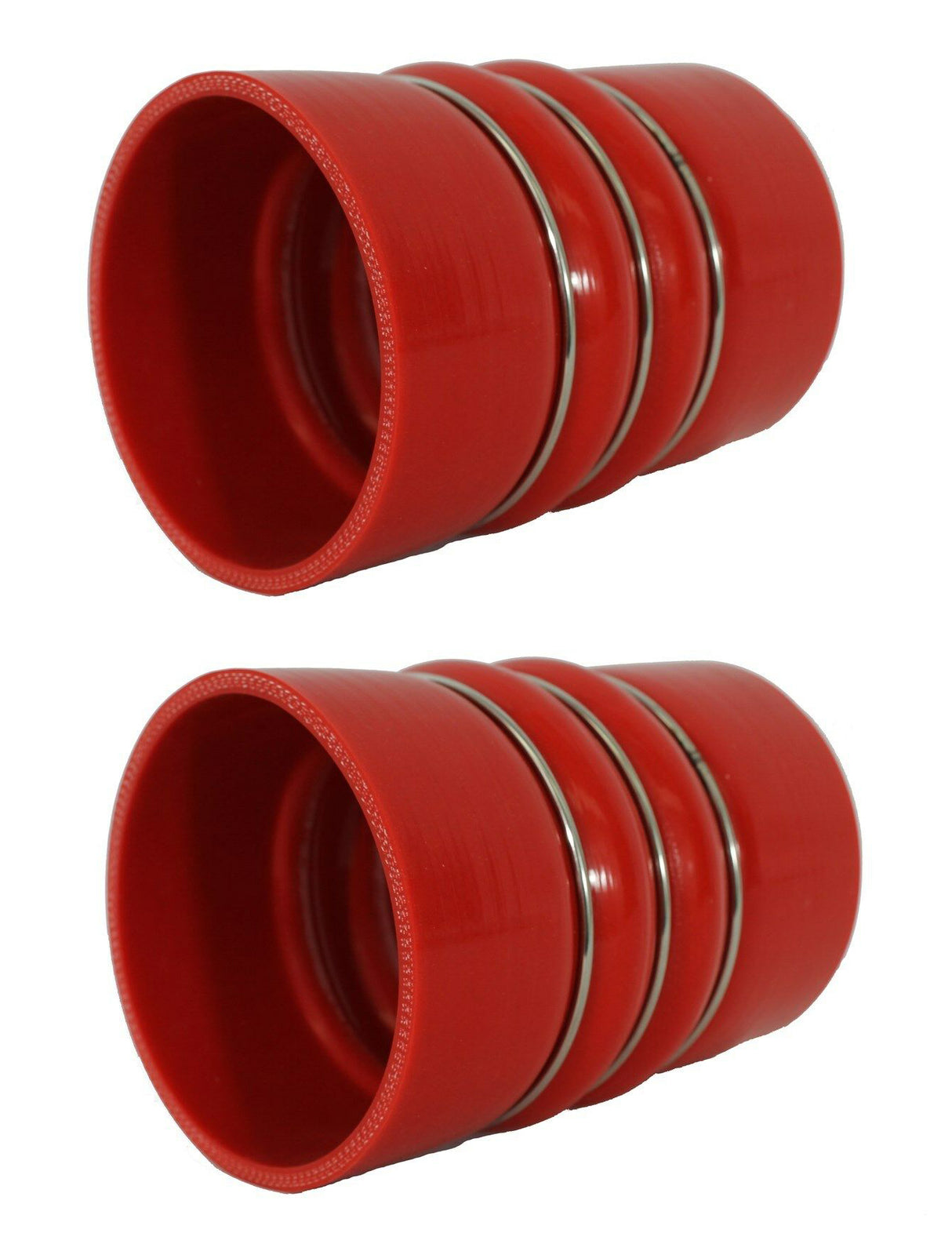Silicone Red Hump Hose Pair Charge Air Cooler with Clamps Aftermarketus Silicone Hoses