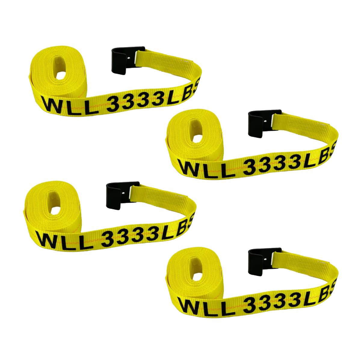 4 of 2"x30' Winch Strap w/ Flat Hook Heavy Duty 10,000 lbs Aftermarketus Stowing & Towing