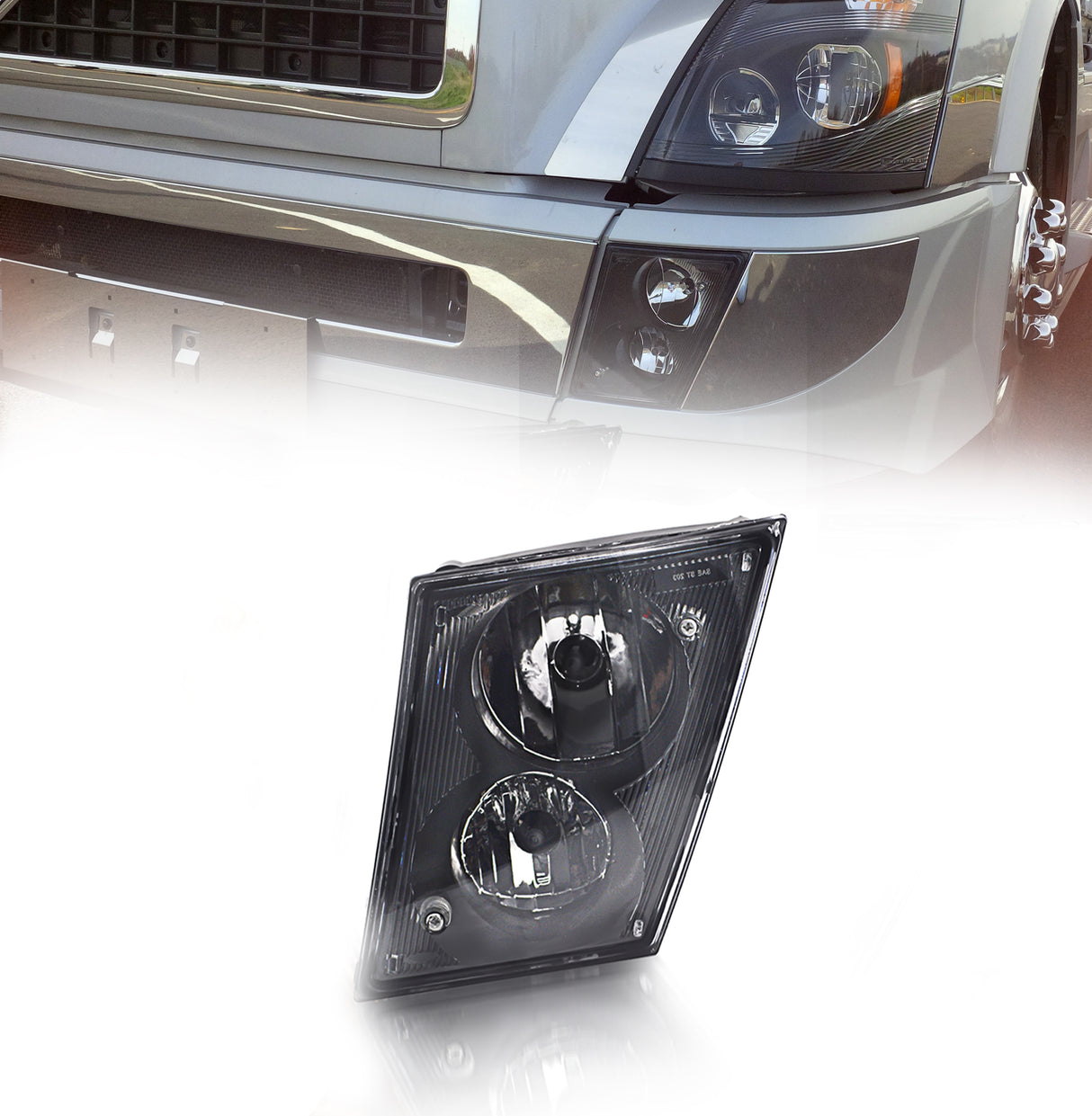 Fog Light for 2003 - 2017 Volvo VNL VNM | Replacement Volvo 20737496, 20414612, 20546117, 82780939 | Left Aftermarketus Fog Lights