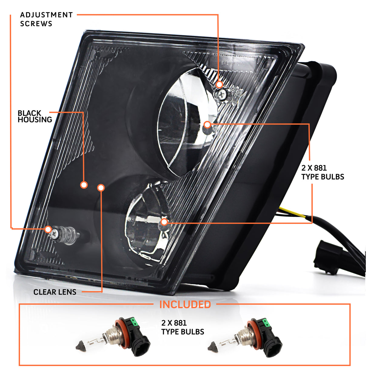Fog Light for 2003 - 2017 Volvo VNL VNM | Replacement Volvo 20737496, 20414612, 20546117, 82780939 | Left Aftermarketus Fog Lights