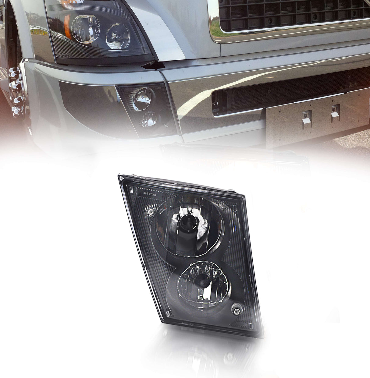 Fog Light for 2003 - 2017 Volvo VNL VNM | Replacement Volvo 20737497, 20414613, 20546119, 82780941 | Right Aftermarketus Fog Lights