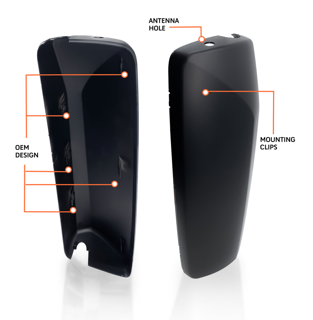 Door Side Mirror Cover for 2004-2017 Volvo VNL | Replacement Volvo 85133994 | Right Aftermarketus Mirrors and Covers