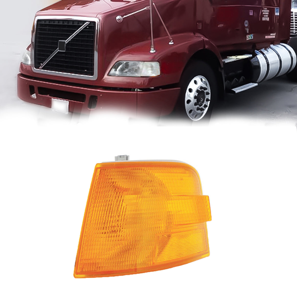 Turn Signal for 1999-2017 Volvo VNM 1996-2003 Volvo VNL Semi Trucks | Left Aftermarketus Headlights