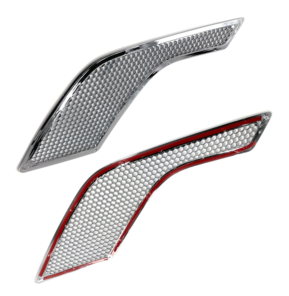 Hood Air Intake Grille for 2003-2017 Volvo VNL | Replacement Volvo 85104902 | Chrome | Left Aftermarketus Grilles