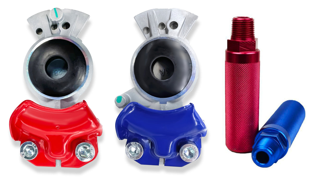 15ft Red & Blue Coiled Air Hose Kit w/ Glad Hands Aftermarketus ABS Cables