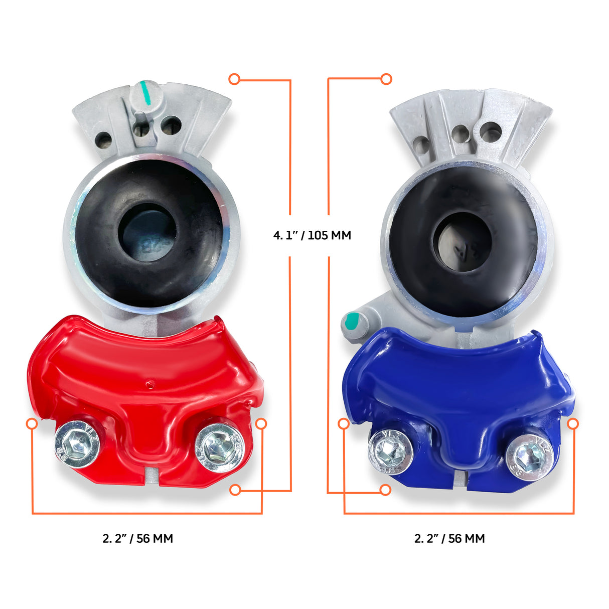 15ft Red & Blue Coiled Air Hose Kit w/ Glad Hands Aftermarketus ABS Cables