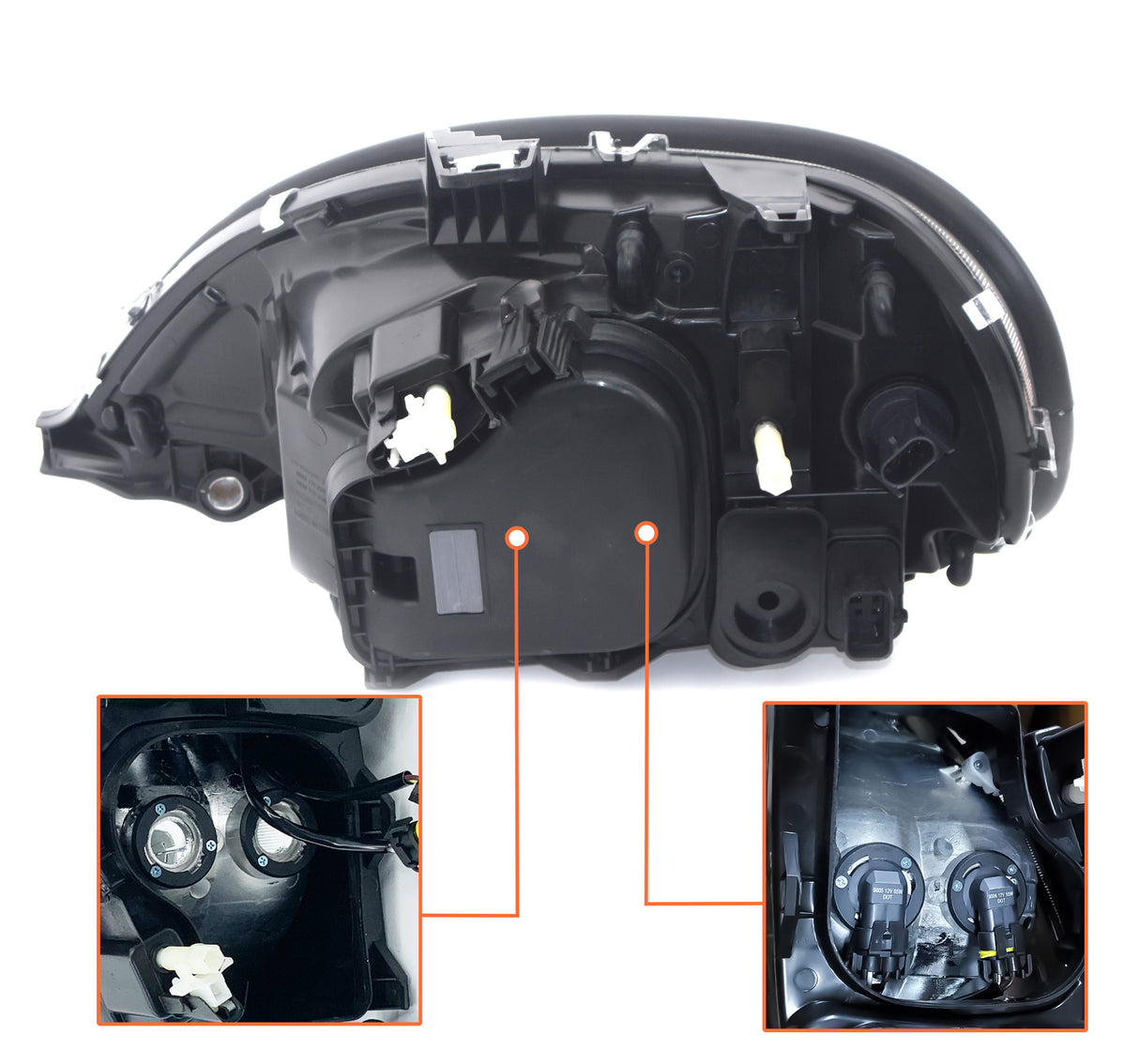 Headlight for 1996-2017 Freightliner Columbia | Replacement Freightliner A06-32496-005 | Right Aftermarketus Headlights