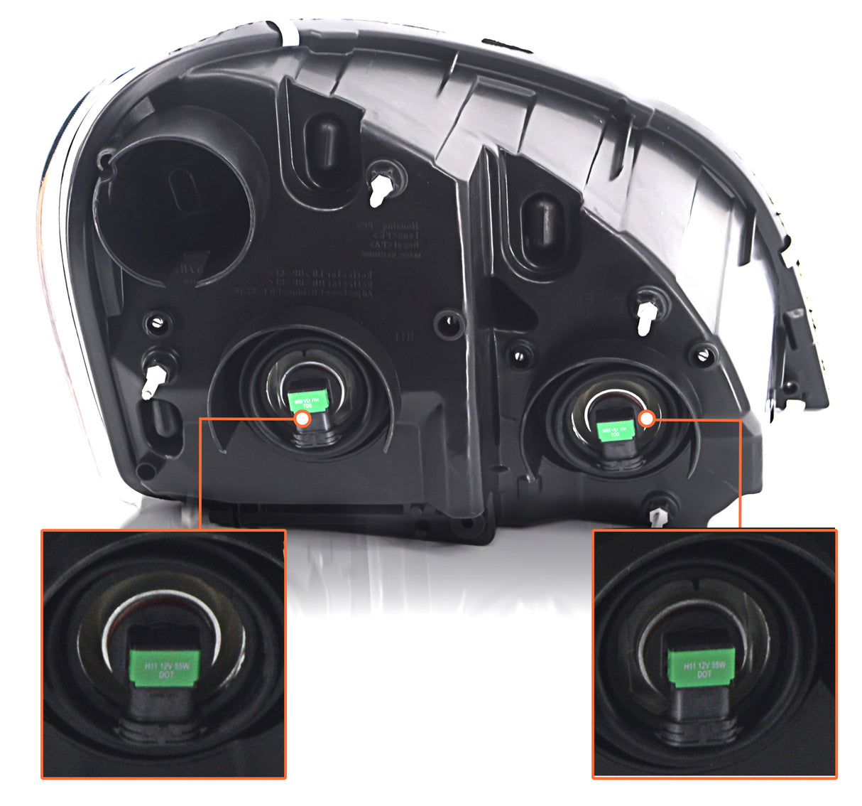 Headlight for 2008-2017 Freightliner Cascadia | Replacement Freightliner A06-51907-002 | Left Aftermarketus Headlights