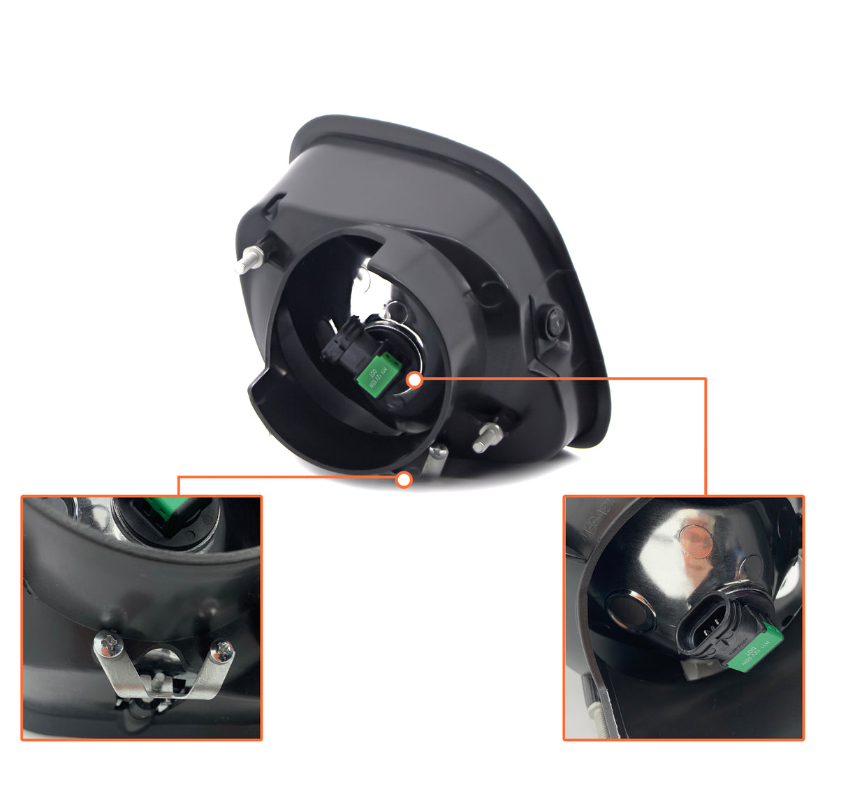 Fog Light for 2008-2018 Freightliner Cascadia | Pair | Replacement Freightliner A06-51908-000, A06-51908-001 Aftermarketus Fog Lights