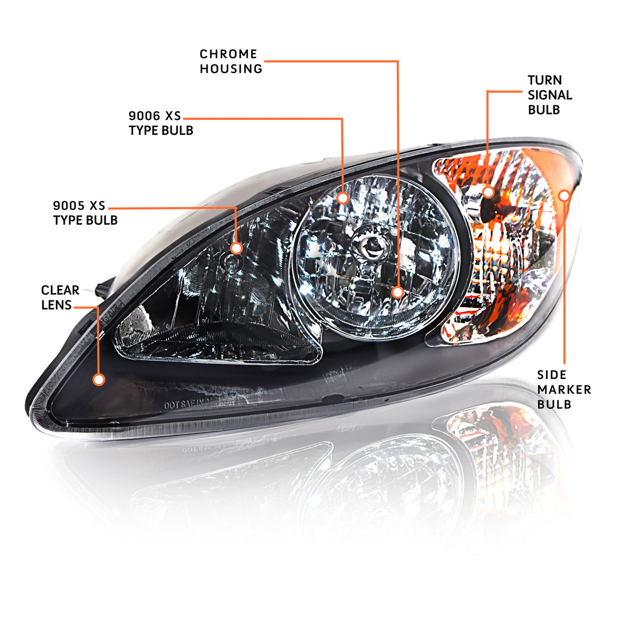 Headlight for 2008-2016 International Prostar | Replacement International 3596015C91 | Left Aftermarketus Headlights