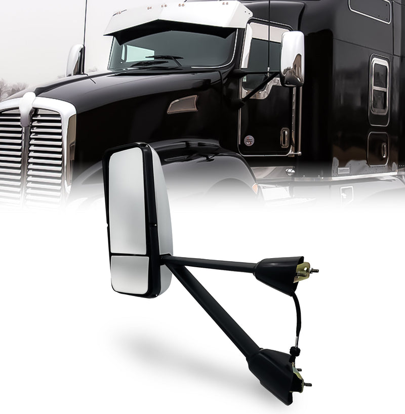 Chrome Driver Side Heated Mirror for Kenworth T600 T660 T80 - AFTERMARKETUS Torque Mirrors and Covers