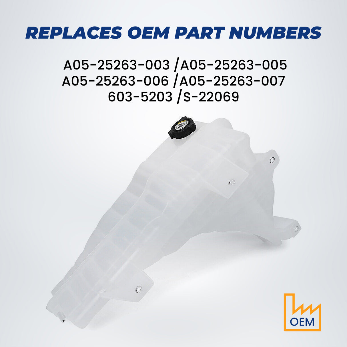 TORQUE Coolant Tank Reservoir for Freightliner Cascadia Aftermarketus Other Truck Body Parts