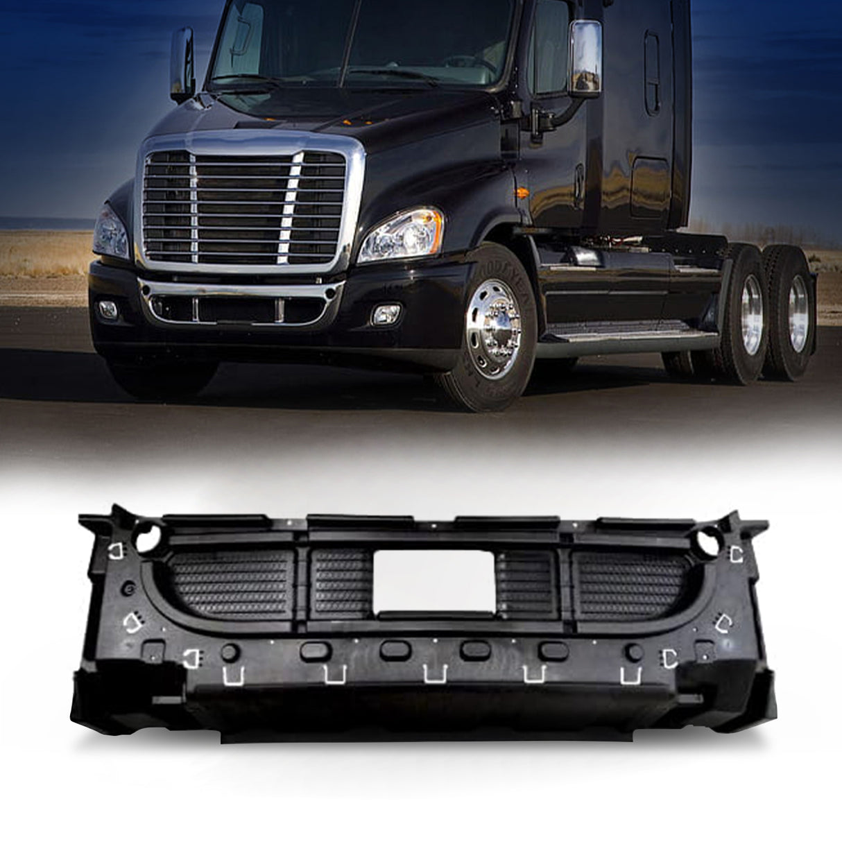 Front Bumper Inner Support Reinforcement for 2008-2017 Freightliner Cascadia Aftermarketus Bumpers