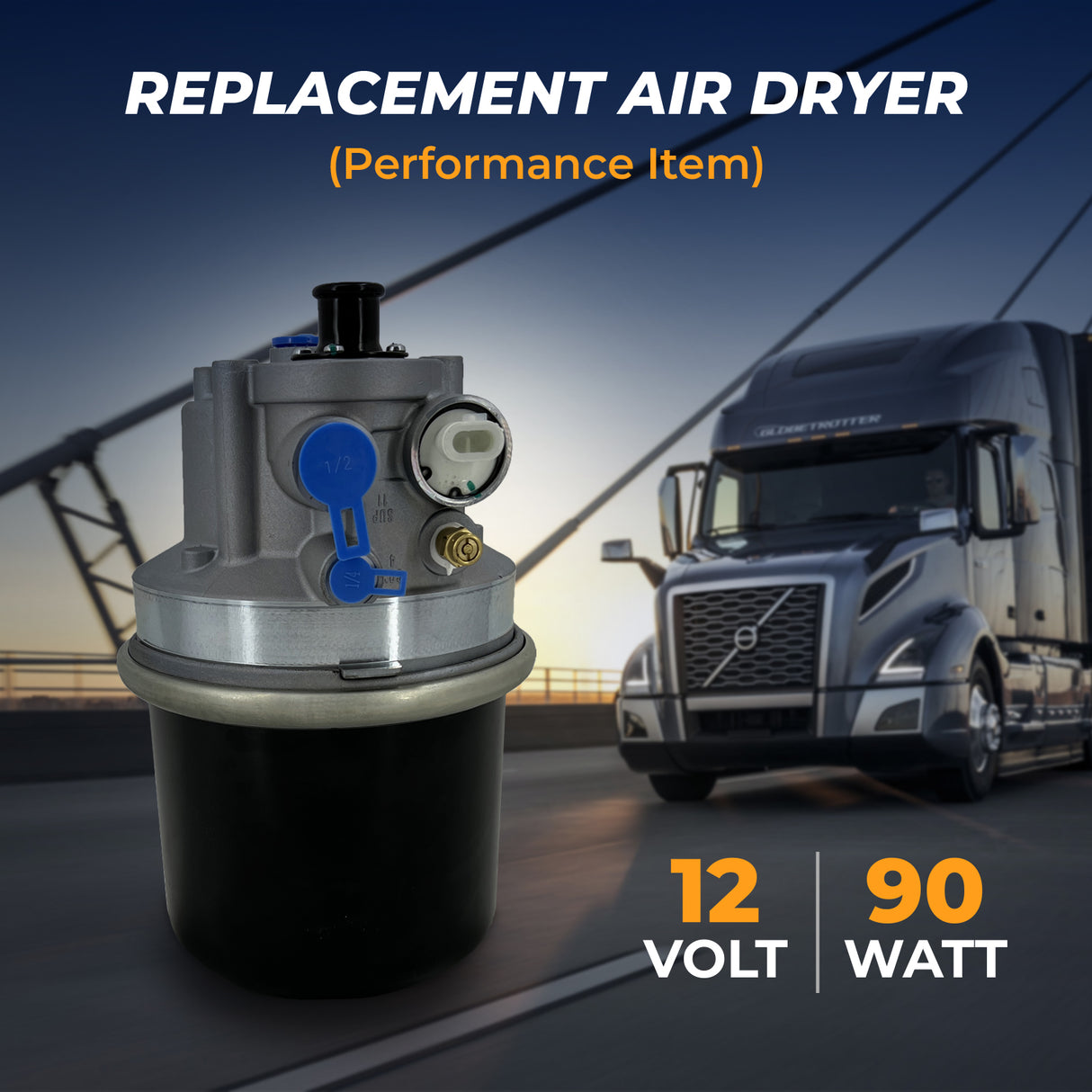 TORQUE AD-IP Air Dryer Replaces Bendix 065612 Haldex 109477X Aftermarketus Dryers and Cartridges