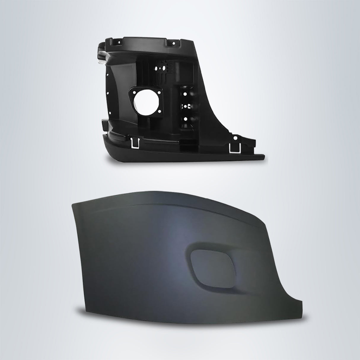 Bumper with Reinforcement Support for 2008-2017 Freightliner Cascadia | Right Aftermarketus Bumpers