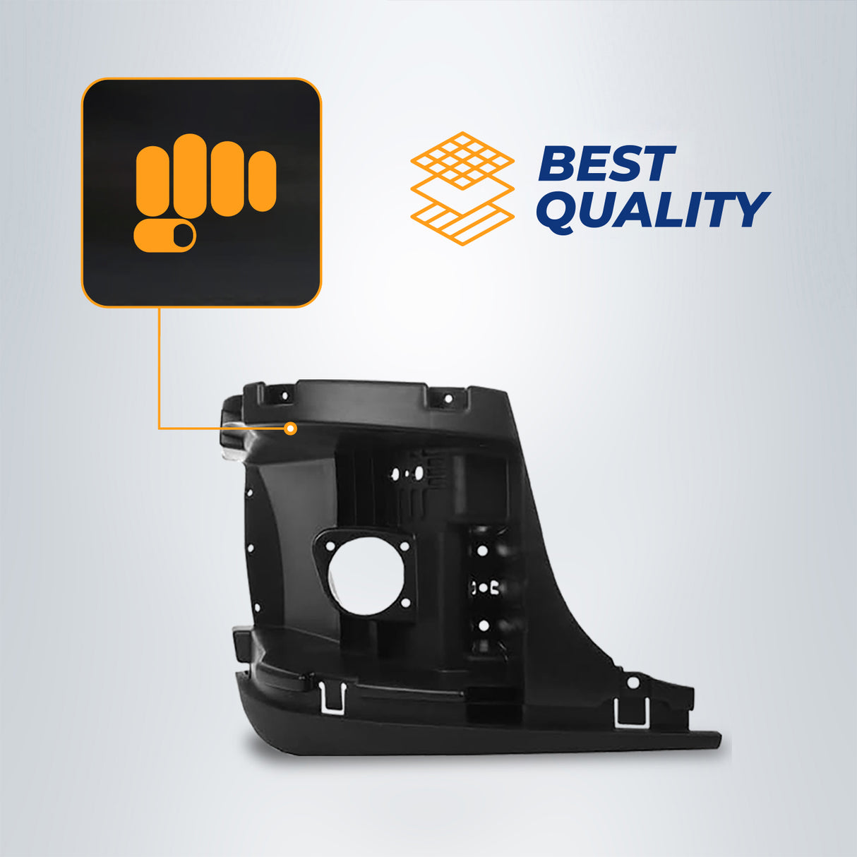 Bumper Reinforcement Support for 2008-2017 Freightliner Cascadia | Right Aftermarketus Bumpers