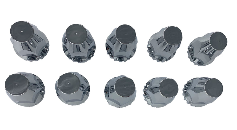 TORQUE 10 pcs of 33mm Screw-on Lug Nut Covers for Semi Truck