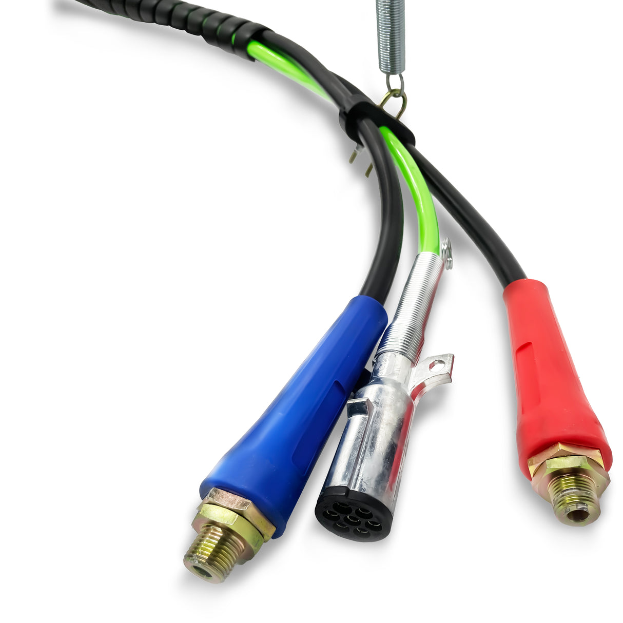 3in1 ABS Air Line Hose Tracker Tender Kit 25" Single Spring Aftermarketus ABS Cables