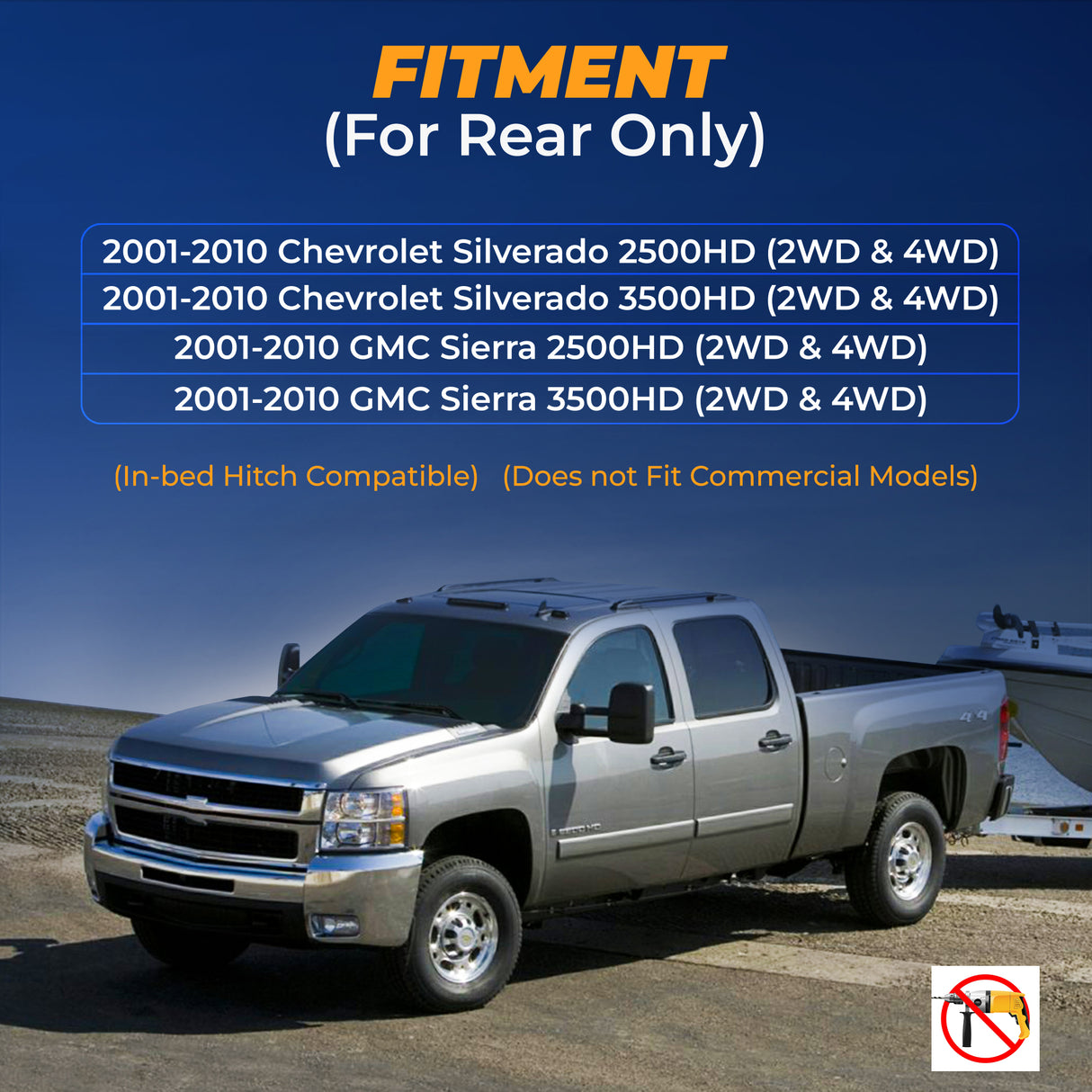 Air Spring Bag Suspension Kit for 2001-2010 Chevrolet Silverado 2500 3500 | Replacement 2250 Ride-Rite Aftermarketus Air Helper Kits for Pick-up(s)