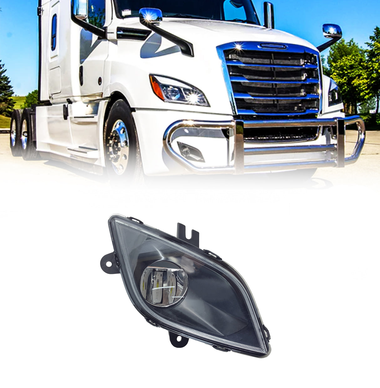 LED Fog Light for 2018-2024 Freightliner Cascadia Trucks | Replacement Freightliner A66-03653-003 | Right Aftermarketus Fog Lights