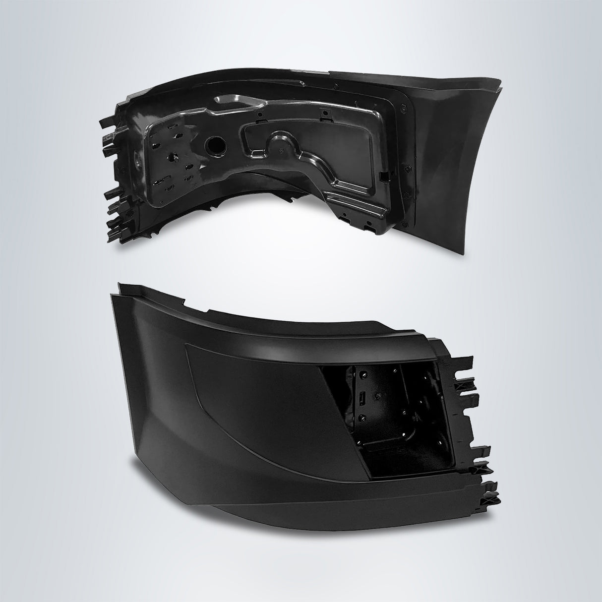 Corner Side Bumper Replacement (with Fog Light Hole) for 2016–2017 Volvo VNL | Right Aftermarketus Bumpers