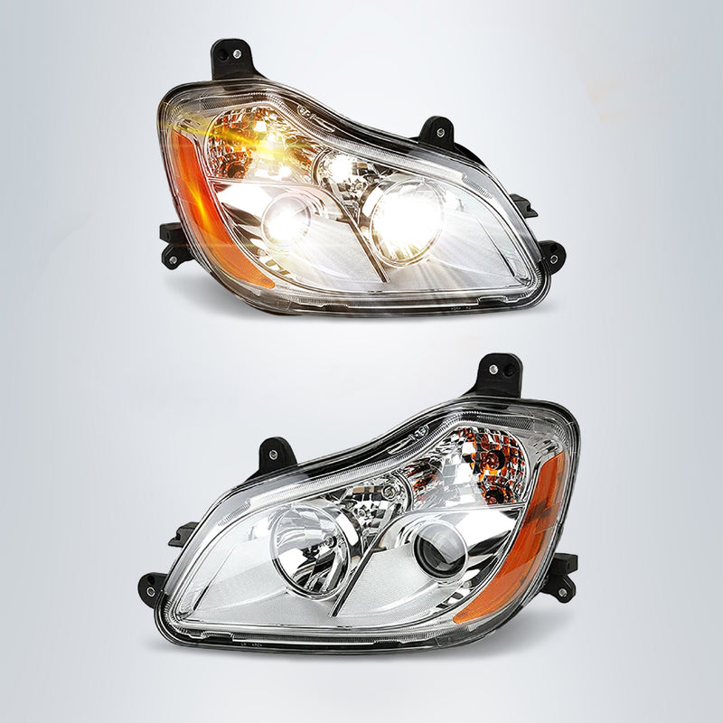 Headlights w All Bulbs Included for 2013-2021 Kenworth T680