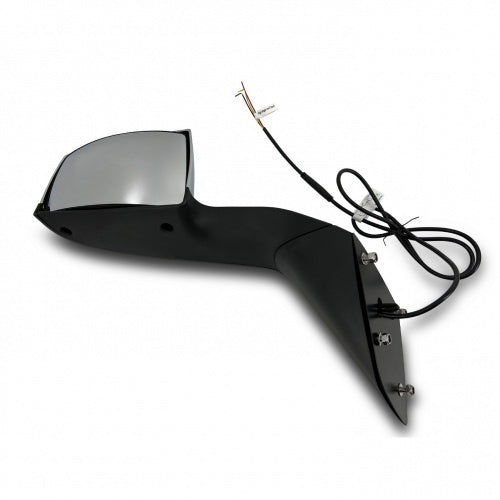 Hood Side Mirror Replacement for 2004-2017 Volvo VNL | LED Turn Signal | Chrome | Left Aftermarketus Mirrors and Covers
