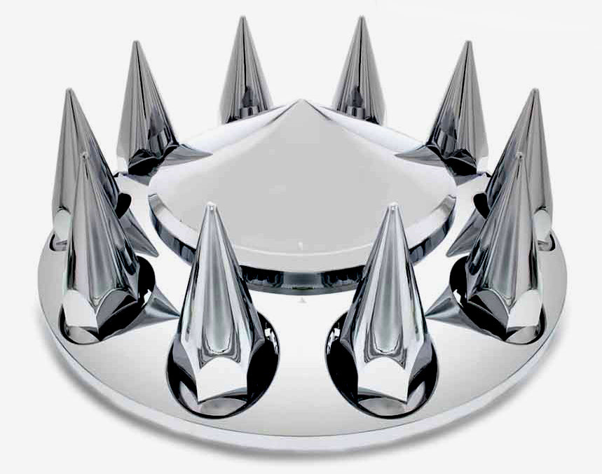 TORQUE Front Axle Wheel Cover Hubcap 33mm Spike - 2 pieces Aftermarketus Wheel Axle Covers