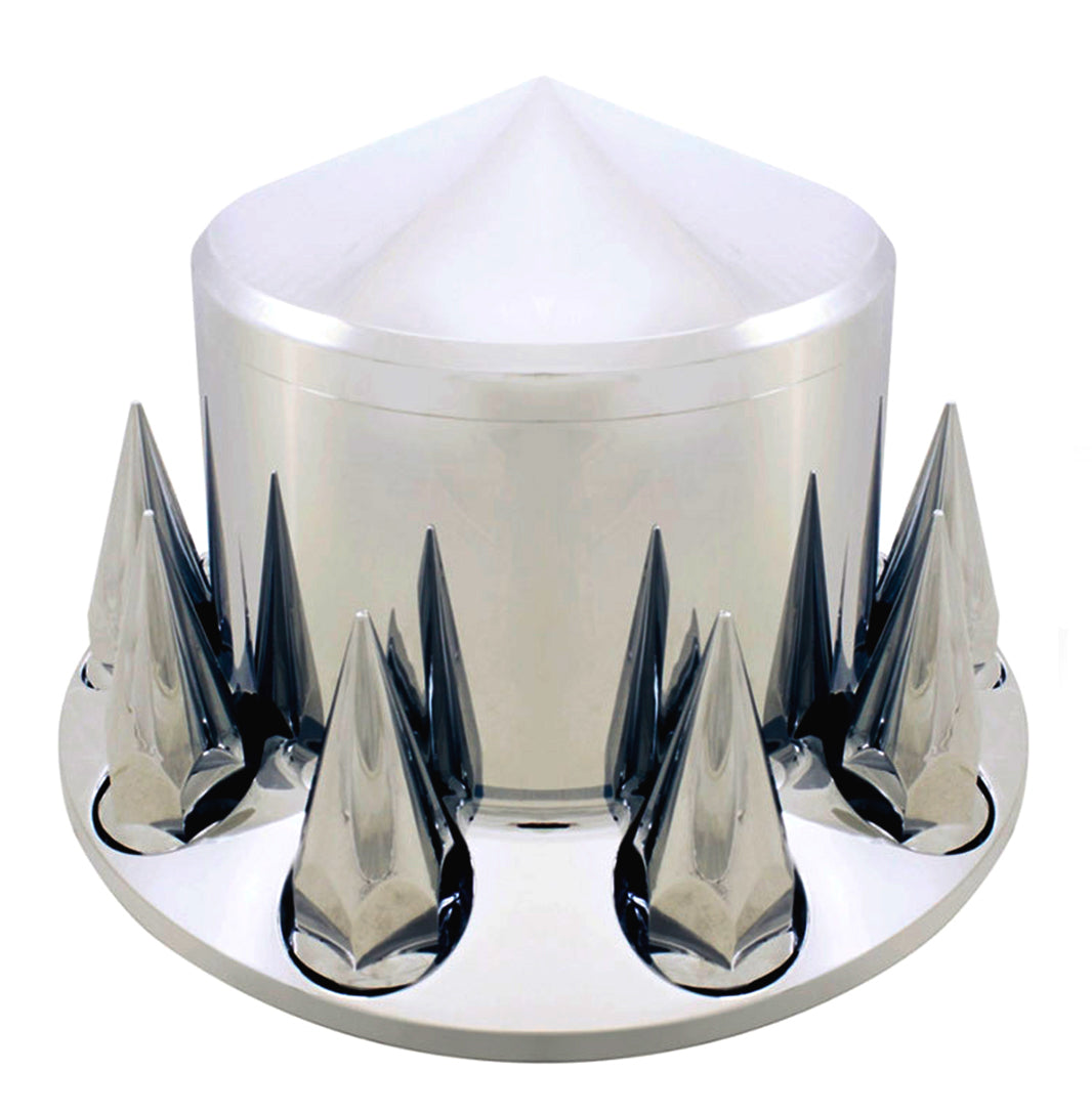 4 of Rear Axle Wheel Cover Spiked Lug Nut Cover for Trucks Aftermarketus Lug Nut & Wheel Axle Covers