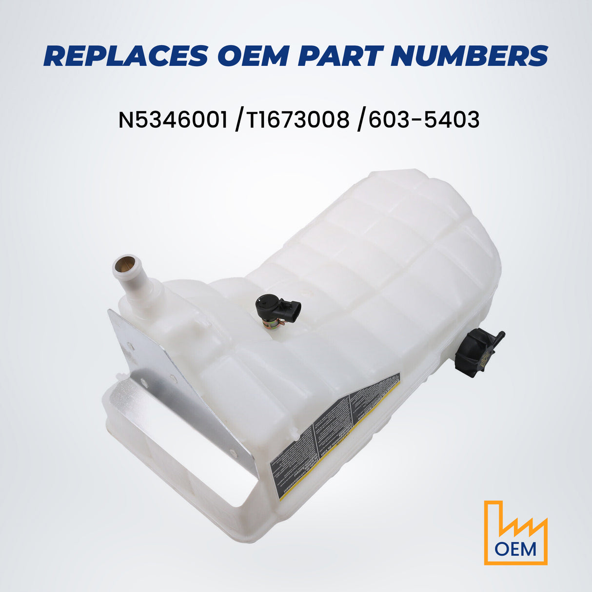 Coolant Tank for 2008-2017 Kenworth T660, T800, W900 Trucks Aftermarketus Coolant Reservoir Tanks