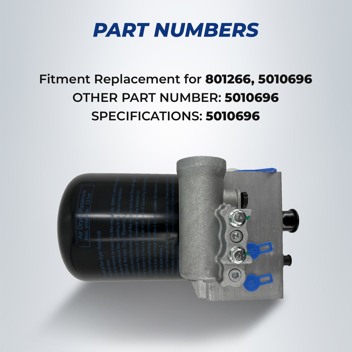 TORQUE AD-IS Air Dryer with Extra Purge Volume Aftermarketus Dryers and Cartridges