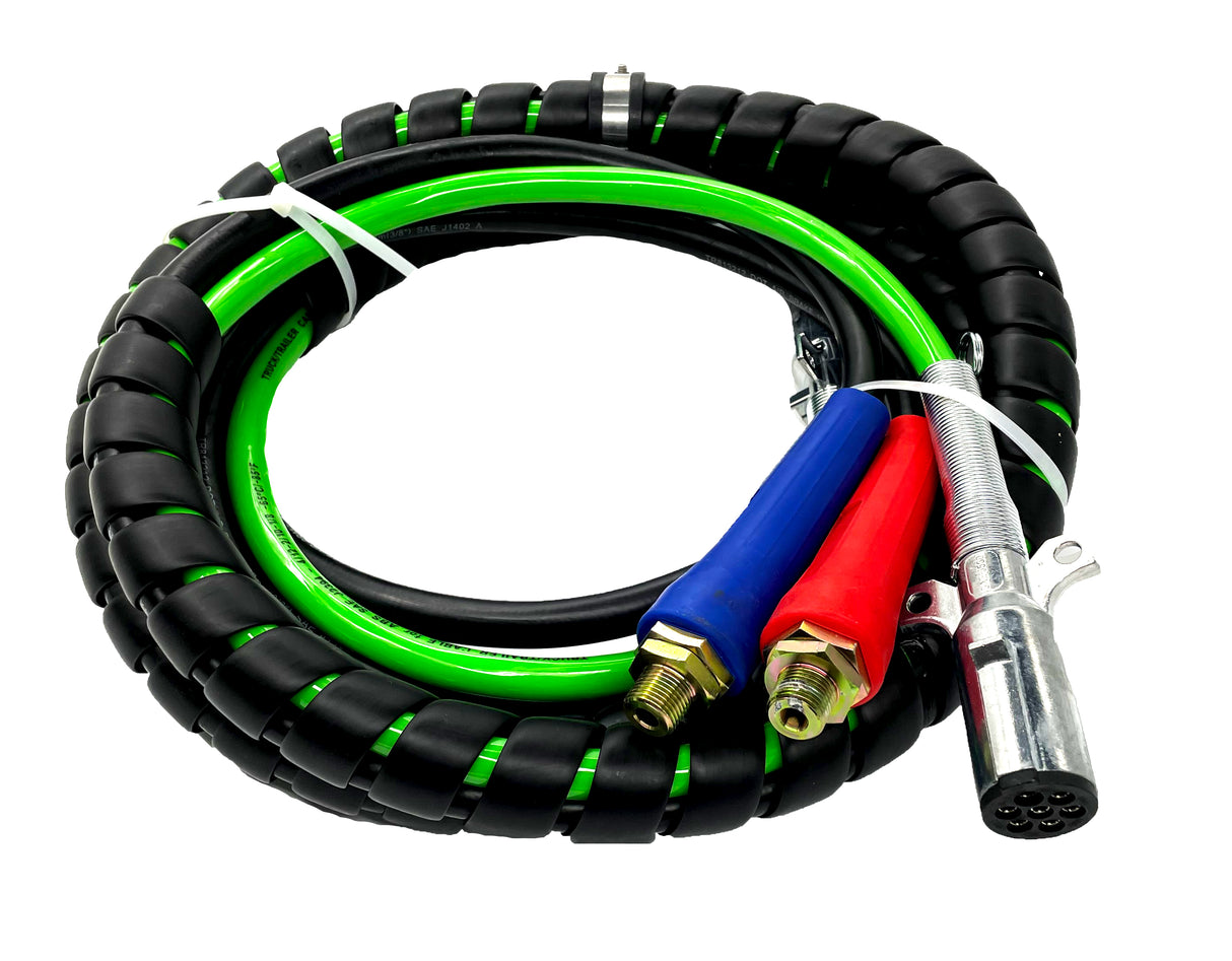 TORQUE 12ft 3 in 1 ABS & Power Air Line Hose Wrap Aftermarketus ABS Cables