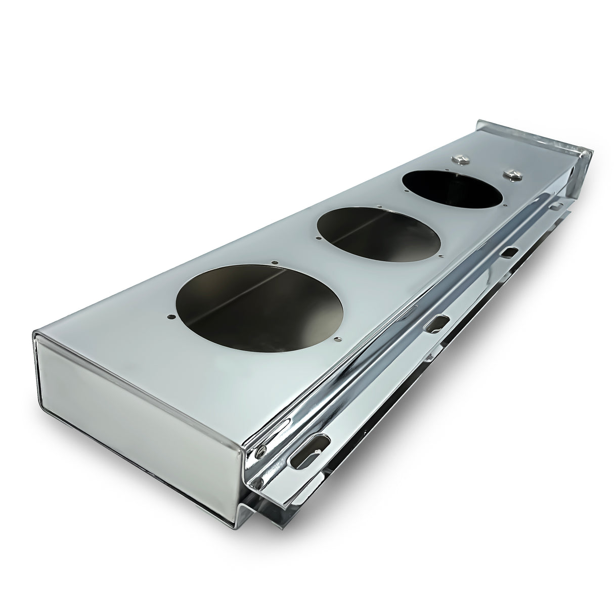 30" Stainless Steel Mud Flap Hanger w/ 6 of 4" Light Cutouts Aftermarketus Mud Flap Hangers