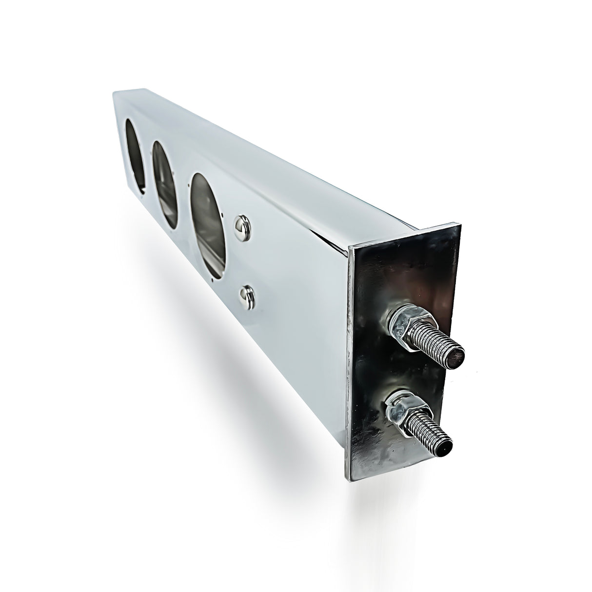 30" Stainless Steel Mud Flap Hanger w/ 6 of 4" Light Cutouts Aftermarketus Mud Flap Hangers