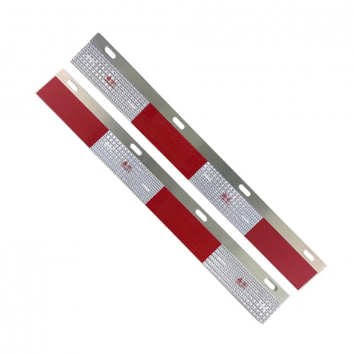 Mud Flap Reflector Aluminum 24"x3" for Semi Truck and Trailer Aftermarketus Mud Flap Hangers