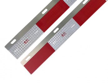 Mud Flap Reflector Aluminum 24"x3" for Semi Truck and Trailer Aftermarketus Mud Flap Hangers