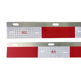 Mud Flap Reflector Aluminum 24"x3" for Semi Truck and Trailer Aftermarketus Mud Flap Hangers