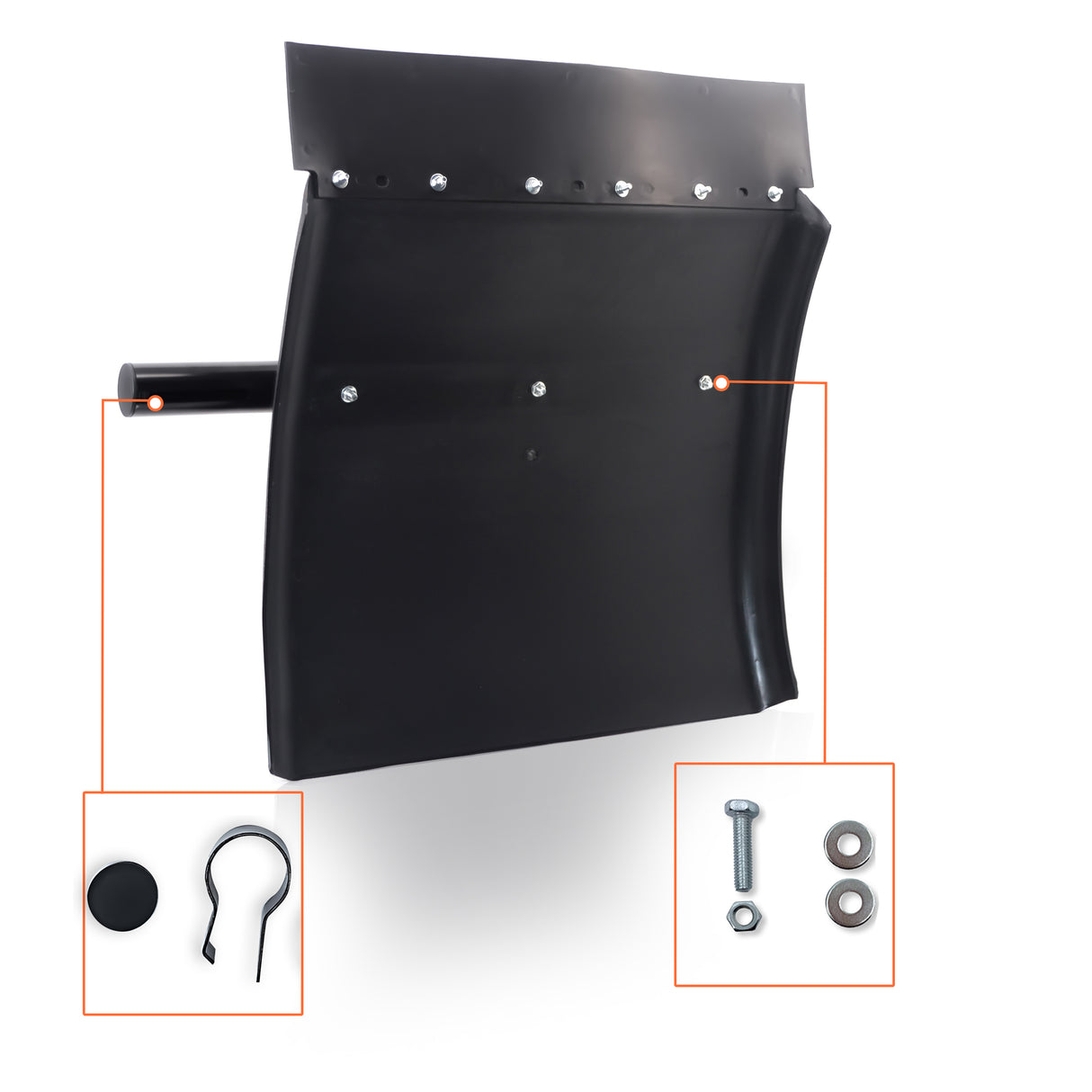 TORQUE 24 x 24 inch Black Poly Quarter Fender Set Aftermarketus Fenders