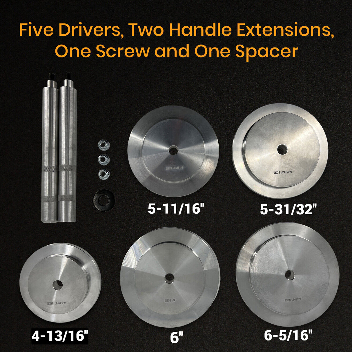 TORQUE Truck Hub Seal Installer Kit for Class 7 and Class 8 Aftermarketus Hub Caps