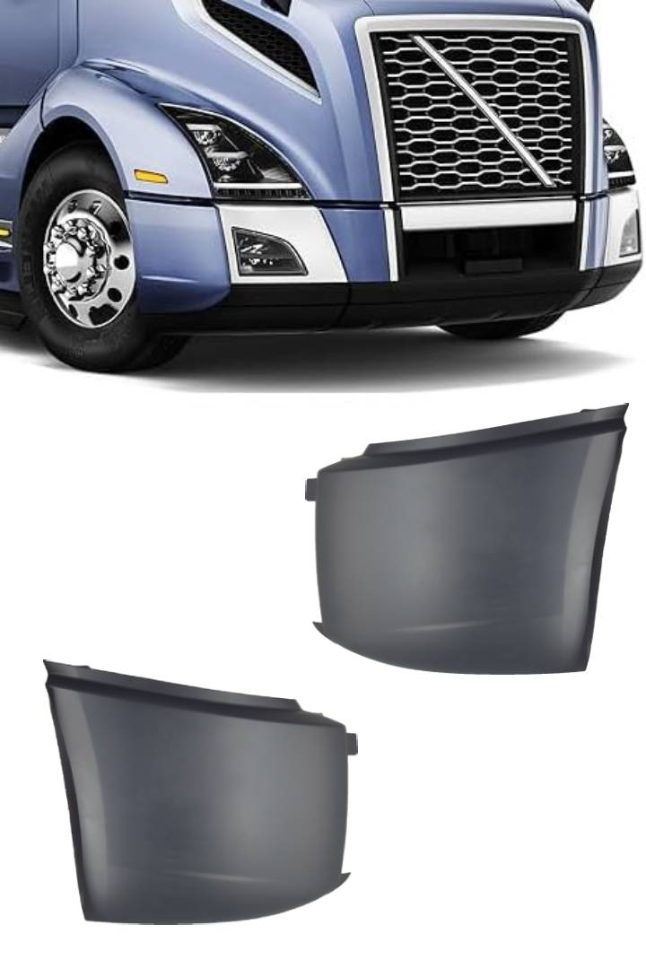 Corner Bumper Cover Replacement for 2018-2024 Volvo VNL Semi Trucks | Pair