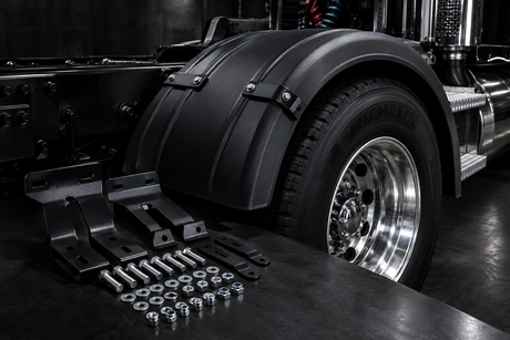 Universal Black Poly Fender Mounting Kit: The Last Fender Mount You'll Ever Need for Your Semi Truck