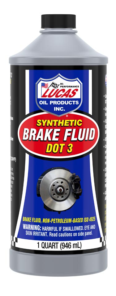 Lucas Oil 10826 Synthetic Brake Fluid DOT 3 | 1 Quart | Pack of 12