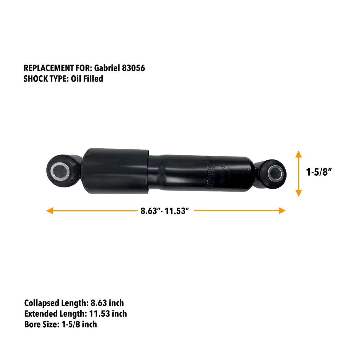 Cabin Shock Absorber for Kenworth Aerocab, ICON 900, T660, T700 & W900