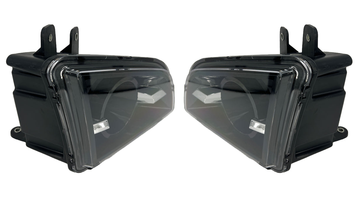 Corner Side Bumpers with Fog Lights for 2018-2024 Volvo VNL | Replacement Volvo 82775826 82775828 | Pair