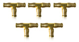 Union Tee for 1/4" Tubing with Push-to-Connect(PTC) | 5 Pack