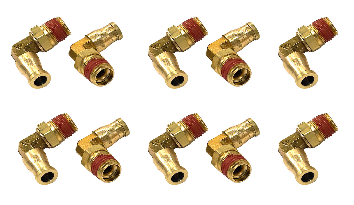 Push In To Easy Connect Swivel Air Male Elbow Fitting | 10 Pack