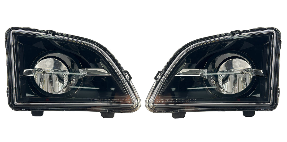 Corner Side Bumpers with Fog Lights for 2018-2024 Volvo VNL | Replacement Volvo 82775826 82775828 | Pair