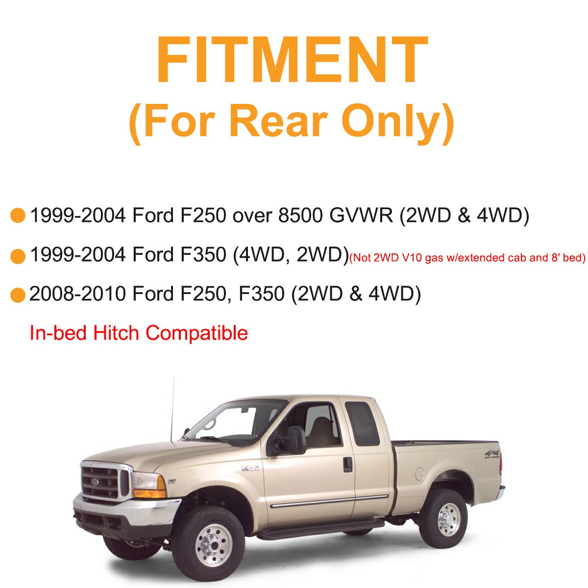 Air Bag Suspension Kit for 1999-2004 and 2008-2010 Ford F350 2WD 4WD